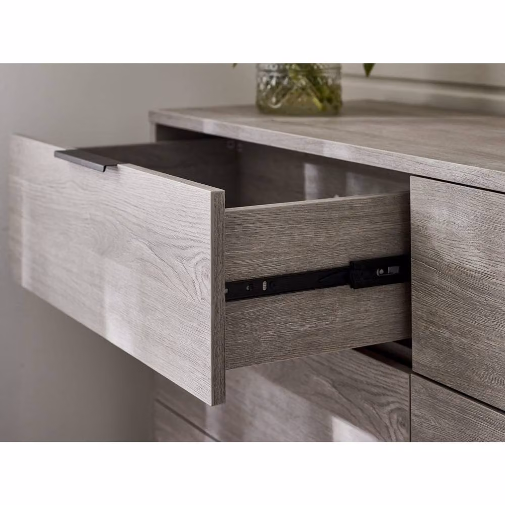 Cheshire Premium Kora 6 Drawer Wide Chest in Grey Oak – 4