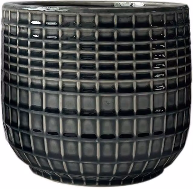 KDMD Hortus Grey Braga Ceramic Pot H 15 cm x Dia 17 cm – 1