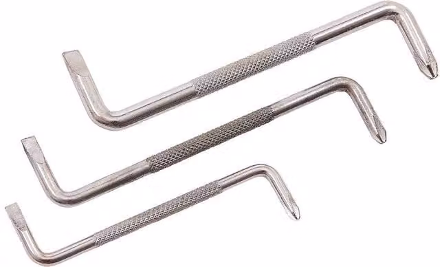 SupaTool Offset Screwdriver Pack of 3 in Silver