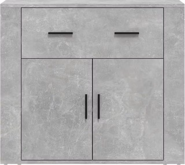 Berkfield Home Concrete Grey Sideboard in Engineered Wood W/D/H: 80 x 33 x 70 cm – 1