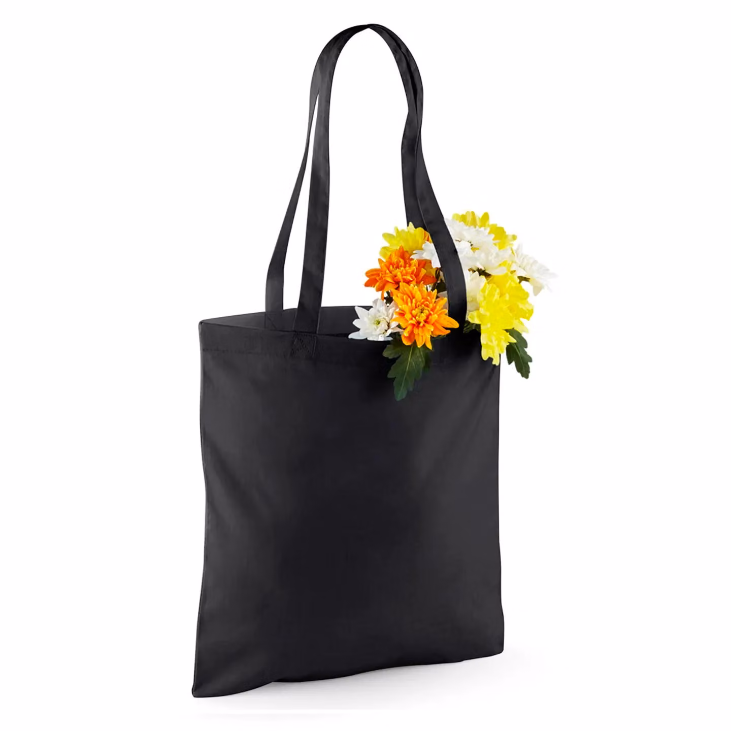Westford Mill Cotton Tote Bag in Black, W: 42.0 cm, H: 38.0 cm – 2