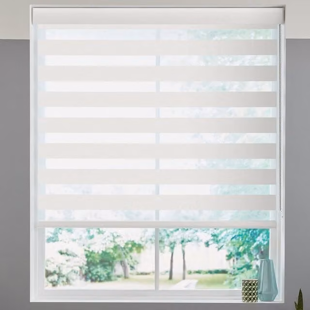 Terrys Plain Day and Night Blind in White