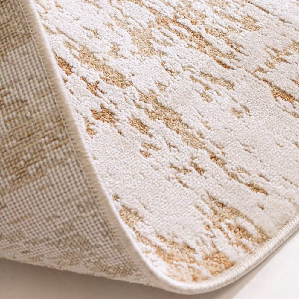 The Rug Shop UK Abstract Modern Machine Woven Easy Care Rug in Sand and Beige, W: 240 cm, D: 320 cm – 2