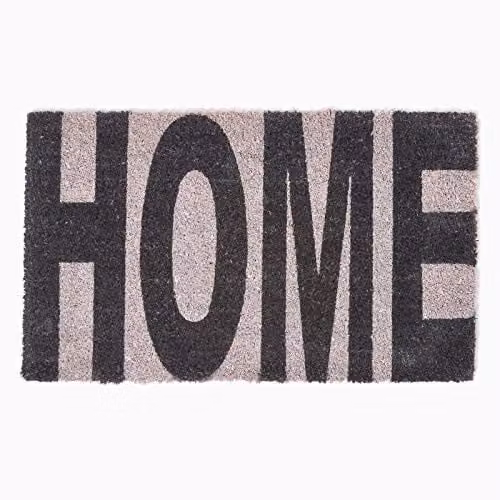 Homescapes Coir and PVC Non-Slip Doormat, Brown and Black, W/D/H: 70 x 40 x 2 cm