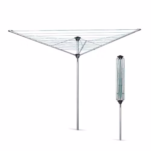 St Helens Home & Garden 3 Arm Rotary Clothes Dryer in Grey and Silver – 1