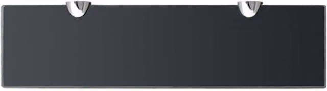 Berkfield Home Modern Black Glass Floating Wall Shelf