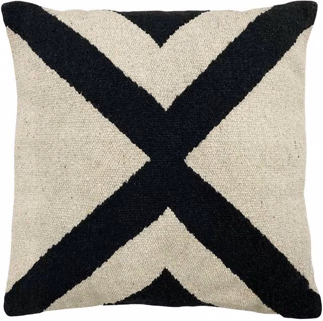 Make It A Home Altai Monochrome Jacquard Cotton Cushion in White and Yellow