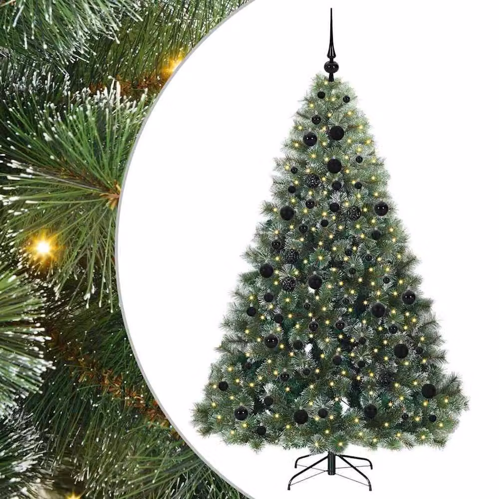 Berkfield Home Realistic Artificial Christmas Tree with 300 LEDs, Green, Height: 180 cm – 3