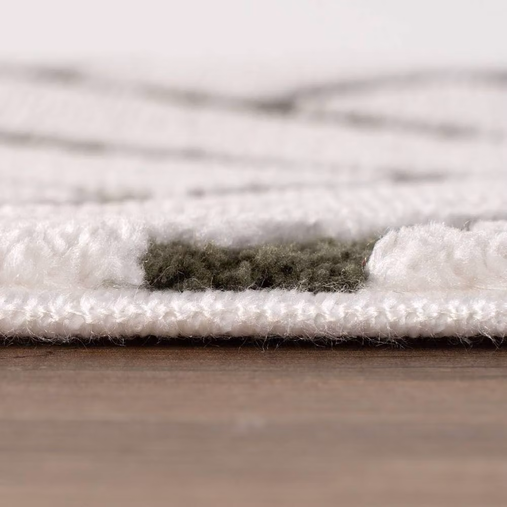 THE RUGS Loft Herringbone Soft Pile Area Rug in Olive Green, W: 80 cm x L: 150 cm – 6