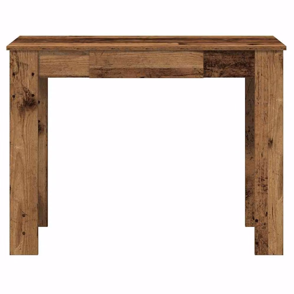 Berkfield Home Writing Desk in Brown Old Wood, W/D/H: 100 x 45 x 75 cm – 3