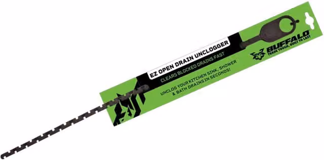 Buffalo EZopen Drain Unclogger and Unblocker in Black and Multicolour