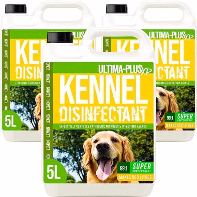 Ultima-Plus XP Kennel Kleen Disinfectant Cleaner Sanitiser and Deodoriser, Lemon, 15 l – 1