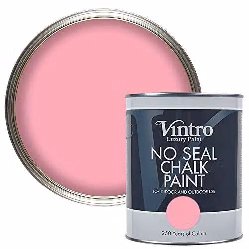 Vintro No Seal Chalk Paint in Olivia Pink, 1 Litre