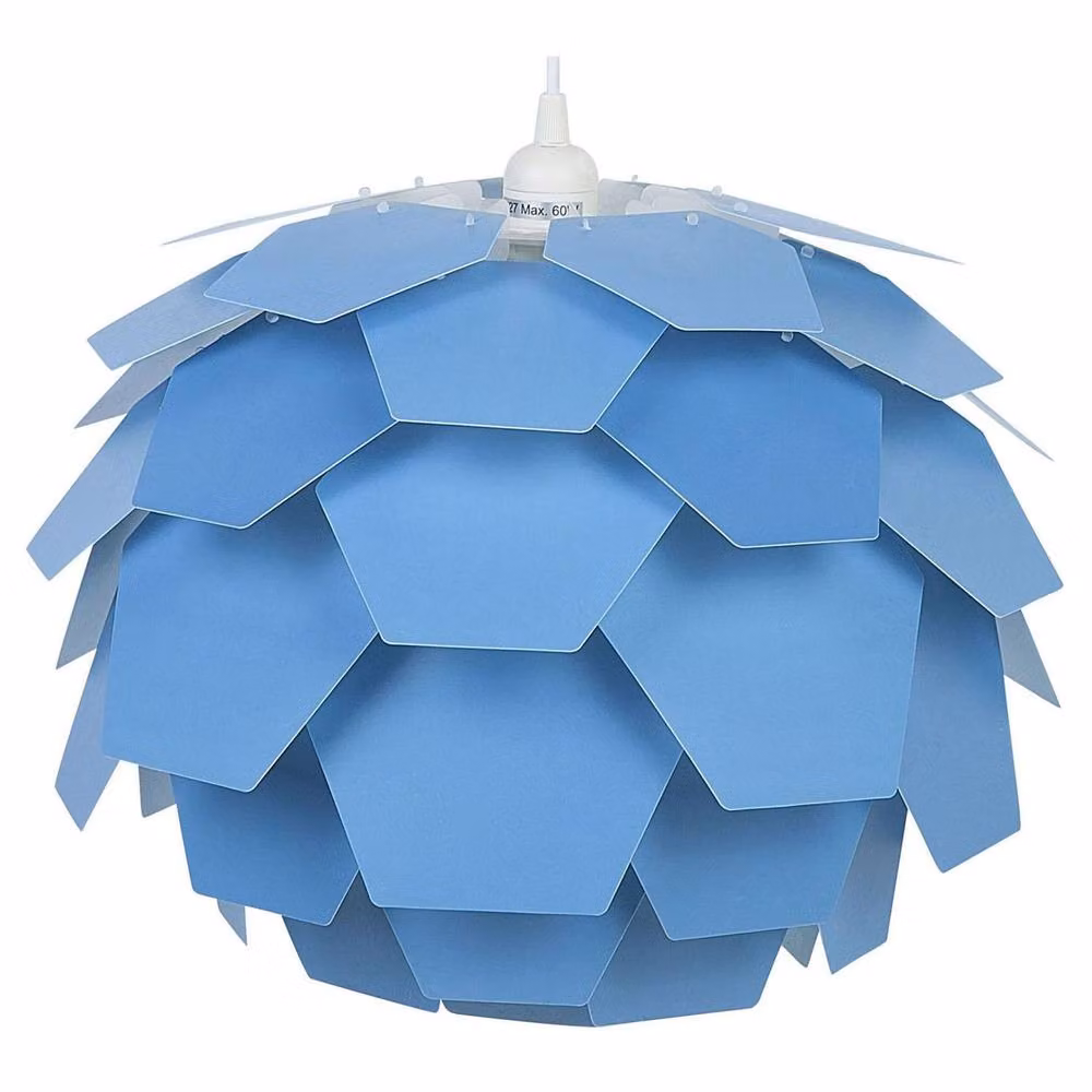 Wyld and Coco Nordic Glow Blue Pine Cone Pendant Lamp – 2