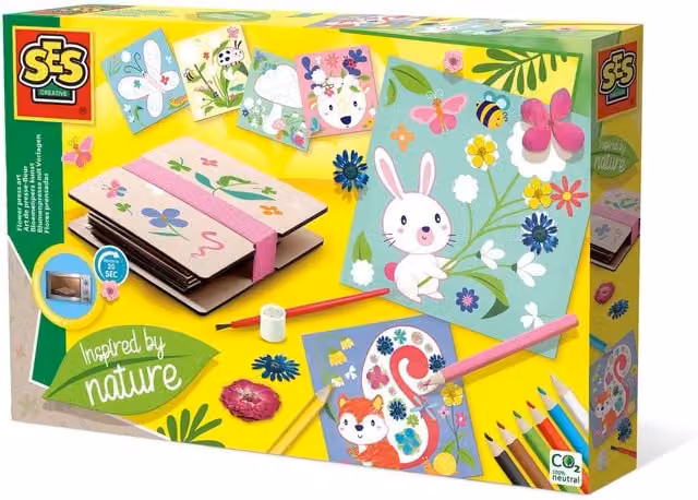 SES Nature Inspired Flower Press in Yellow and Multicolour