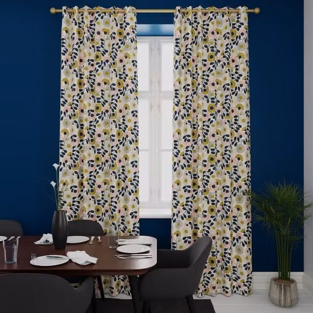 Terrys Orla Kiely Kimono Made to Measure Blackout Eyelet Curtains in Multicolour