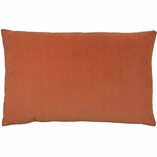 Furn Contra Red Velvet Polyester Filled Rectangular Cushion, W/D/H: 60 x 40 x 40 cm