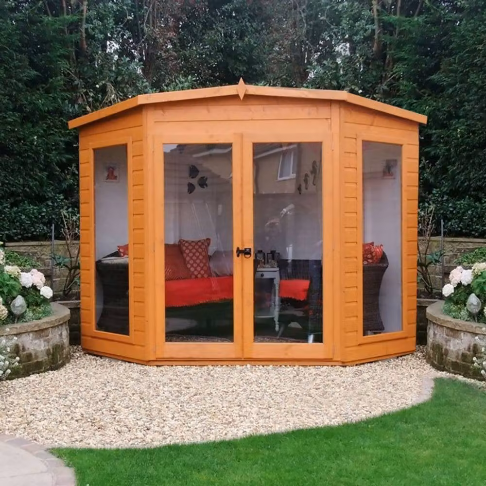 Shires Barclay High Spec Shiplap Summerhouse Garden Sun Room in Brown – 2