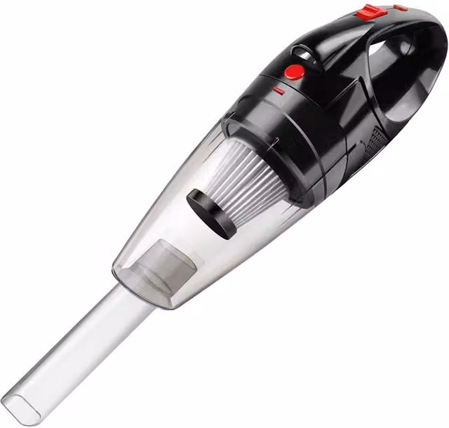 SPETLEK Cordless Handheld Car Vacuum Cleaner with 9500PA Suction, LED Headlight and Washable Filter, Black – 1