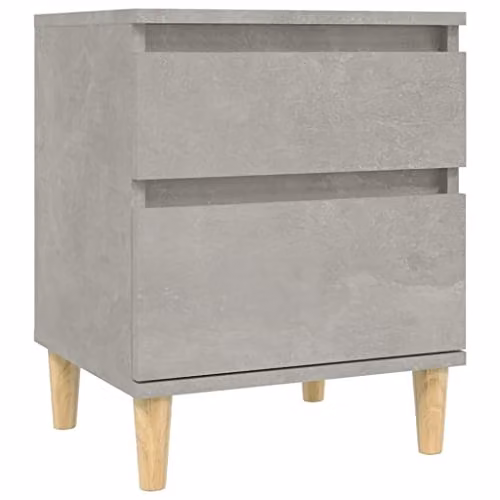 vidaXL Bedside Cabinet in Grey, W/D/H: 40 x 35 x 50 cm