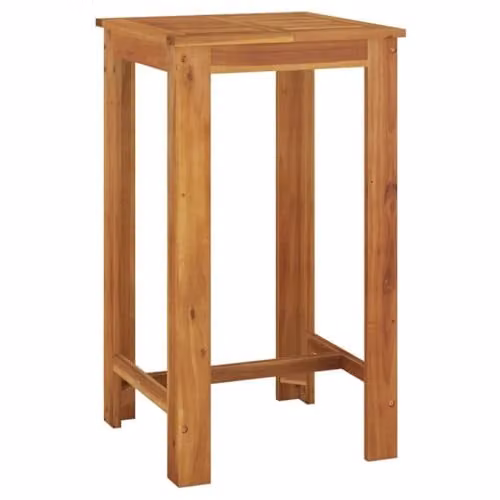 vidaXL Rustic Brown Acacia Wood Garden Bar Table, W/D/H: 60 x 60 x 105 cm