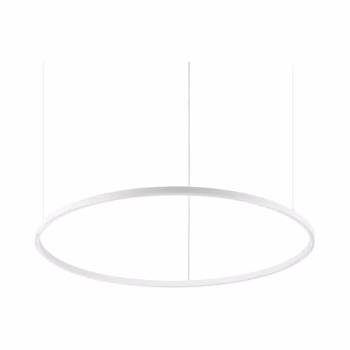 Netlighting Oracle Slim DALI Dimmable Round Integrated LED Pendant Ceiling Light, White, Diameter: 90 cm, 3000K Warm White