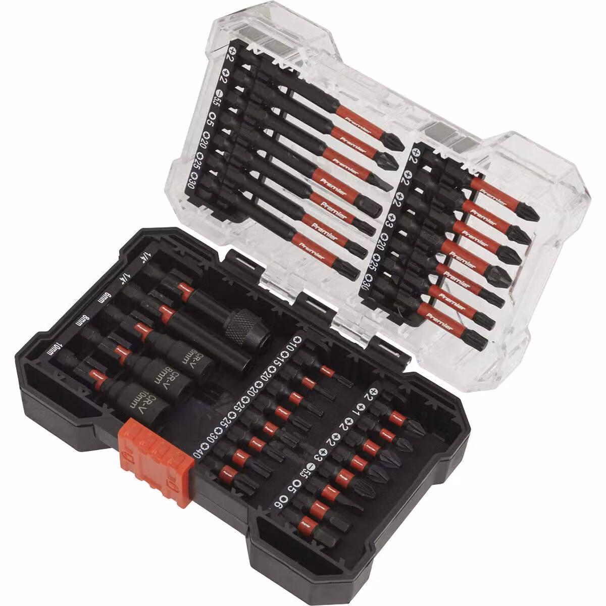 Loops 35 Piece Impact Grade S2 Steel Screwdriver Bit Set in Multicolour and Black – 2