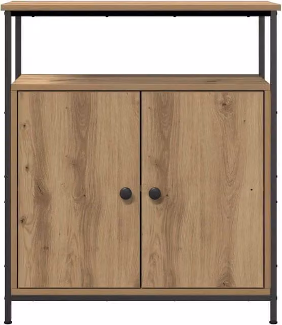 Berkfield Home Artisan Oak Sideboard in Brown, W/D/H: 70 x 30 x 80 cm – 1