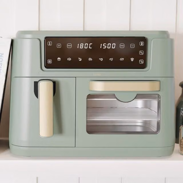 Cello Dual Zone Air Fryer and Home Oven in Green