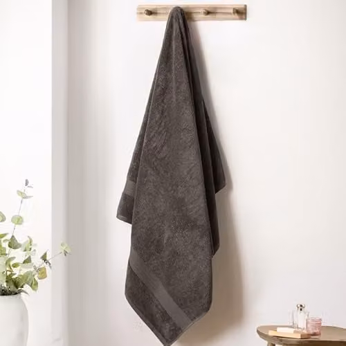 Bianca Supima Cotton Hand Towel in Grey, W: 50 cm x H: 90 cm
