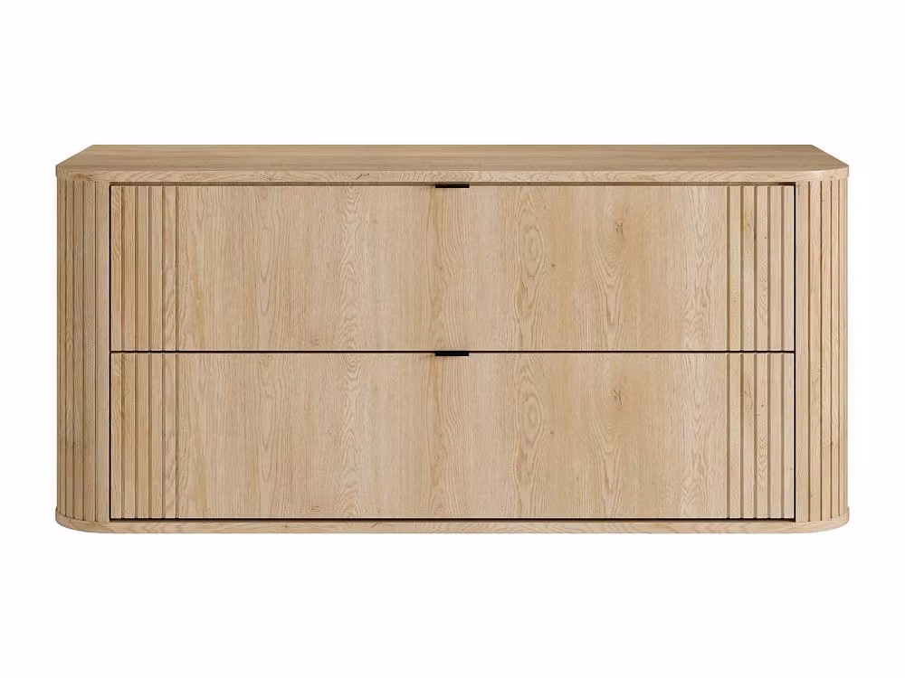 Vente-unique FILOR Wall-Hung Vanity Unit in Light Oak – 2
