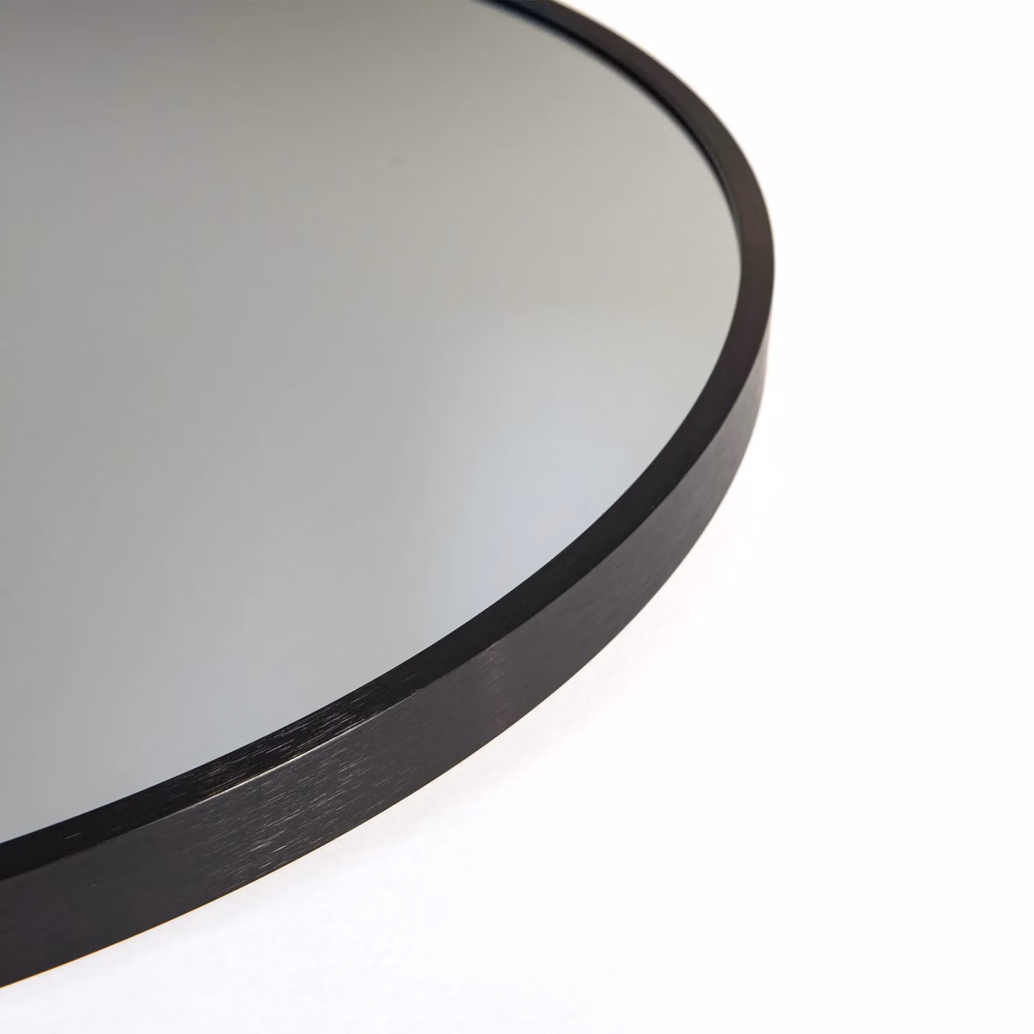 Nielsen Design Jaron Round Aluminium Wall Mirror in Black, Diameter: 80 cm – 3