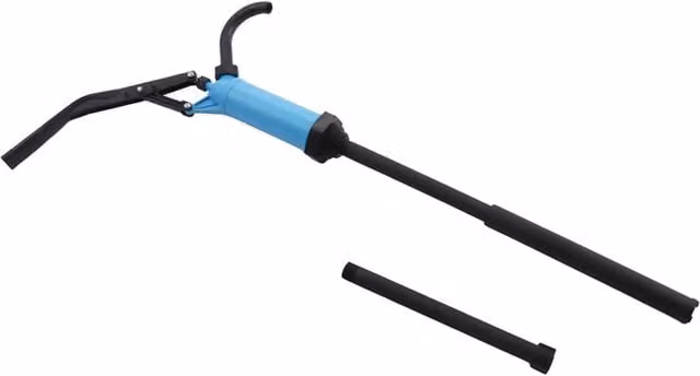 VOGREX Hand Operated Lever Pump for Diesel Oil Transfer, Blue, Stainless Steel