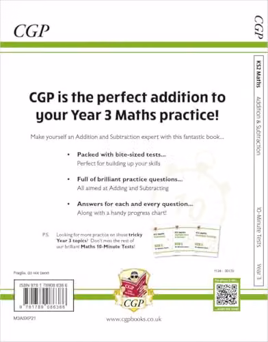 CGP KS2 Year 3 Maths 10-Minute Tests: Addition and Subtraction