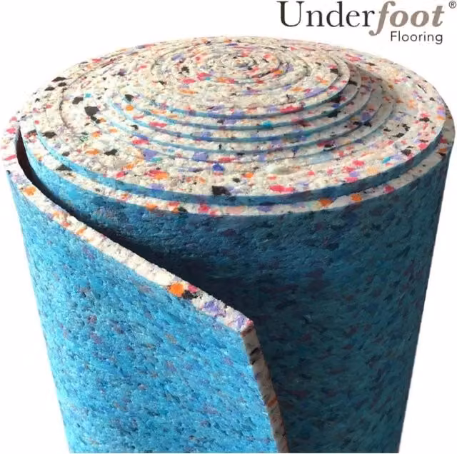 Underfoot 10mm Blue PU Foam Carpet Underlay 15m² Roll – 1