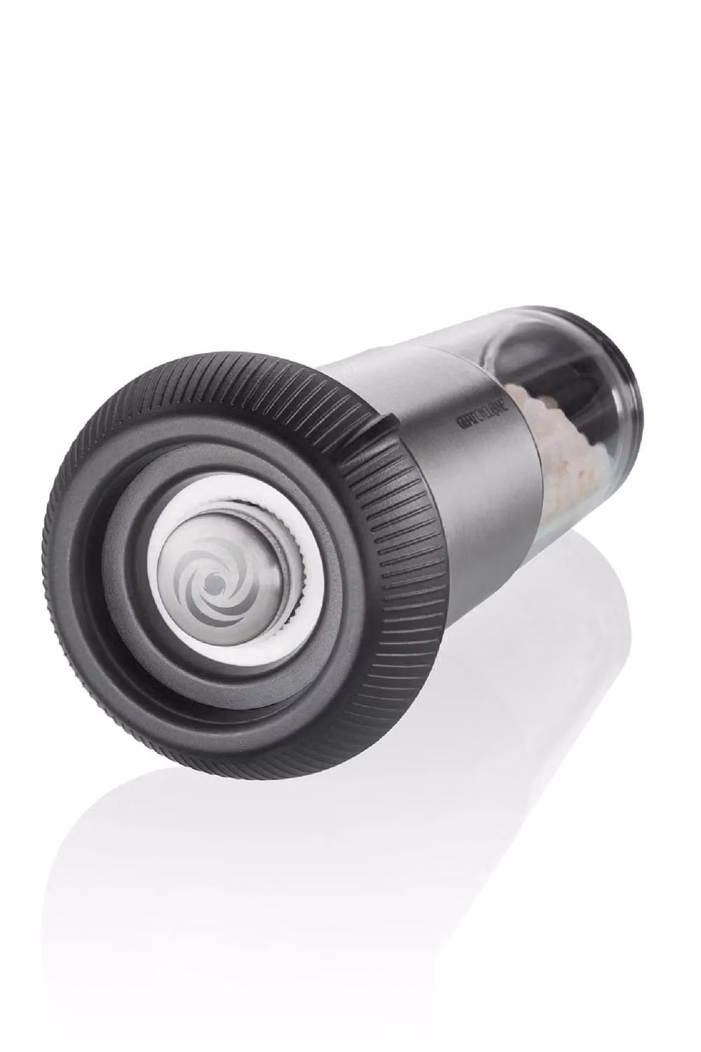 Gefu X-Plosion Manual Salt or Pepper Mill, Size M, Silver and Transparent Ceramic and Stainless Steel – 3
