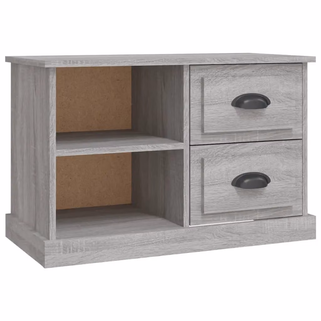Berkfield Home Grey Sonoma TV Cabinet in Engineered Wood W: 73 cm, D: 35.5 cm, H: 47.5 cm – 2