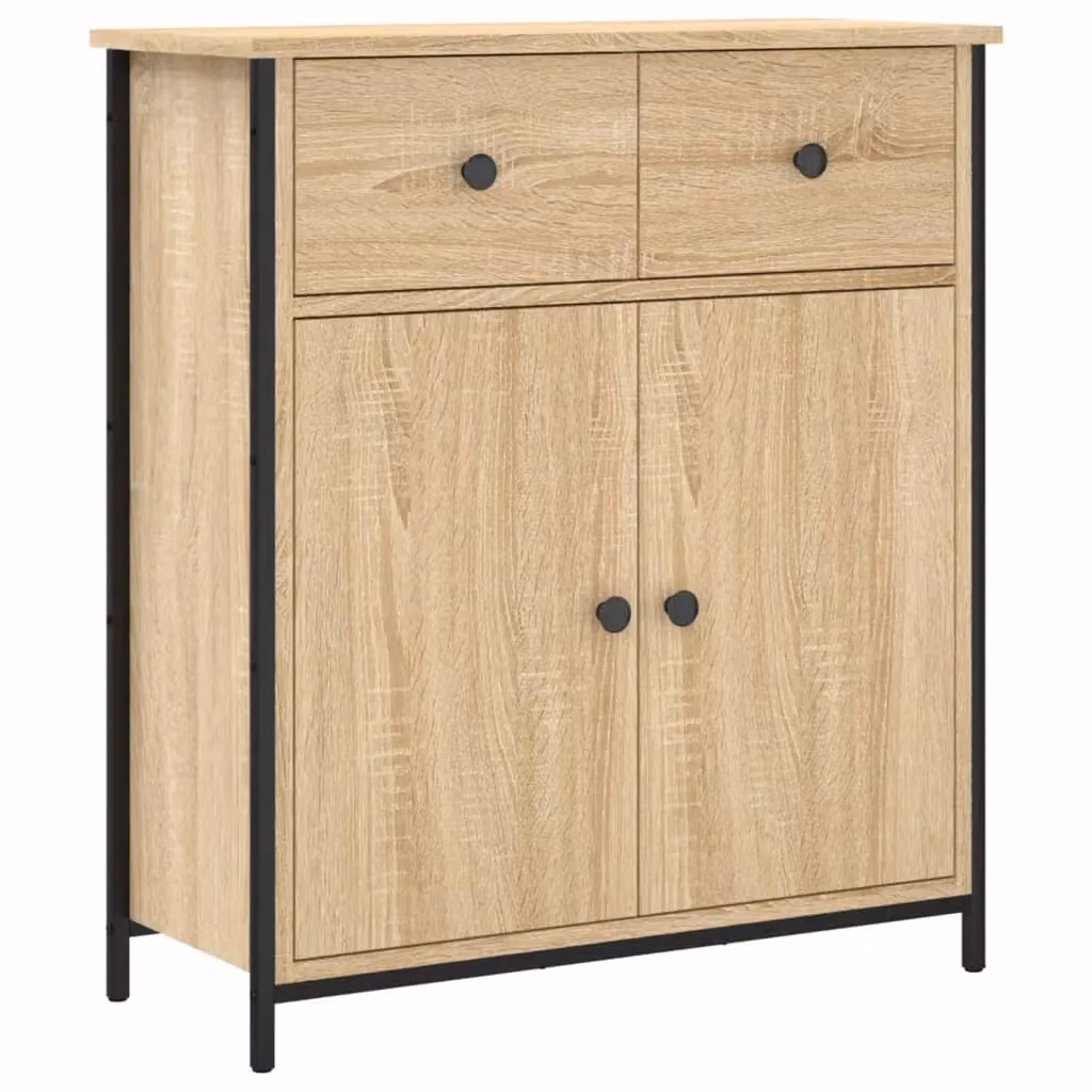 Berkfield Home Sonoma Oak Sideboard in Brown, W/D/H: 70 x 30 x 80 cm – 2