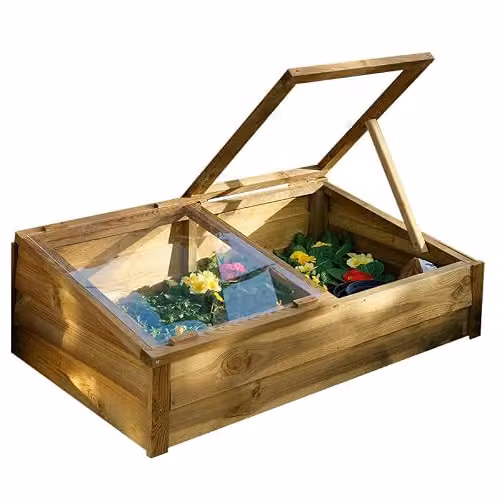 Forest Garden Brown Timber Overlap Cold Frame – 3