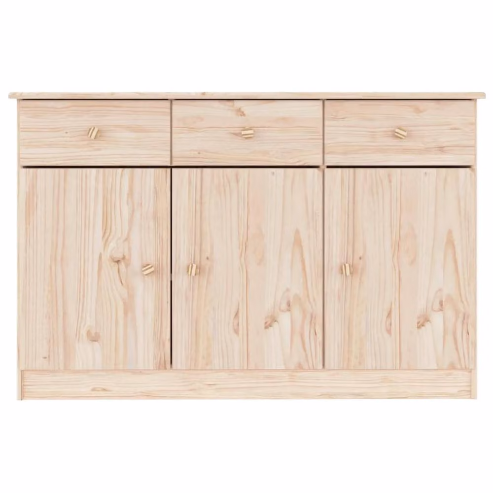 Berkfield Home ALTA Sideboard in Light Tan Solid Pine Wood, W/D/H: 112 x 35 x 73 cm – 2