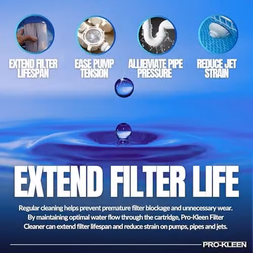 Pro-Kleen MY1437 Hot Tub, Pool and Spa Filter Cartridge Cleaner, 5 l – 5