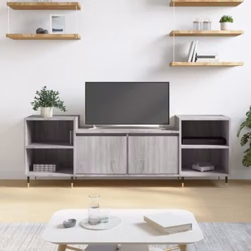 vidaXL TV Cabinet in Grey Sonoma, W/D/H: 160 x 35 x 55 cm – 2