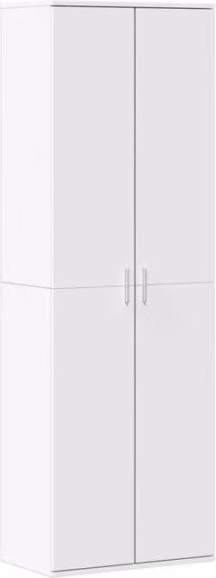 Berkfield Home White Highboard in Matt MDF, W/D/H: 60 x 35 x 180 cm