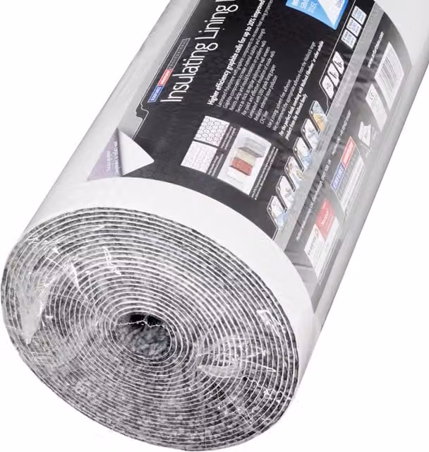 Erfurt Graphite Plus Insulating Lining Paper in Grey