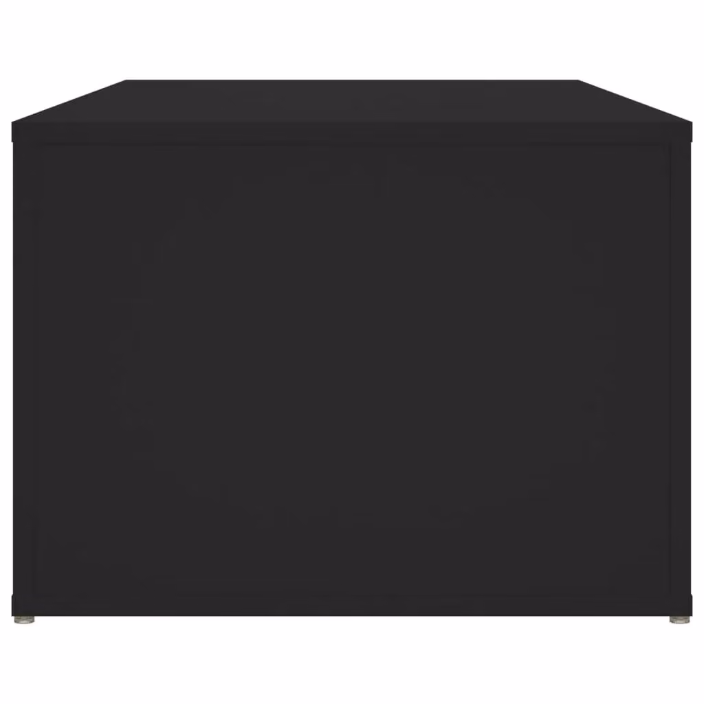 Berkfield Home Modern Black Coffee Table in Engineered Wood W/D/H: 100 x 50 x 36 cm – 4