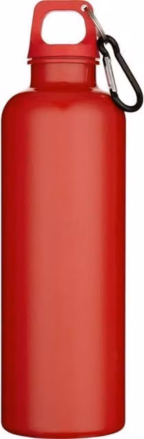 Floso Oregon Red Plastic Carabiner Clip Water Bottle with Screw Cap, 750 ml – 1