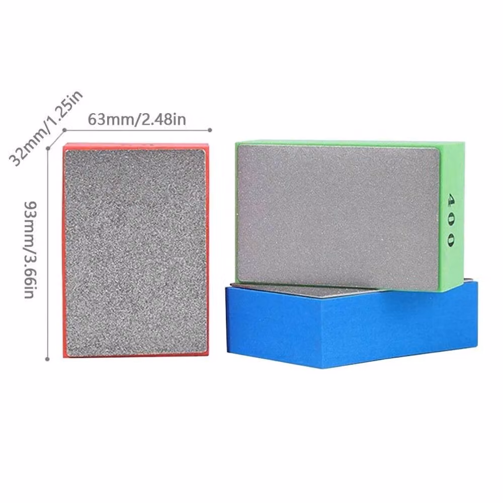 VOGREX 4-Piece Multicolour Diamond Hand Polishing Pads for Tile, Glass and Marble, W: 52 cm – 2