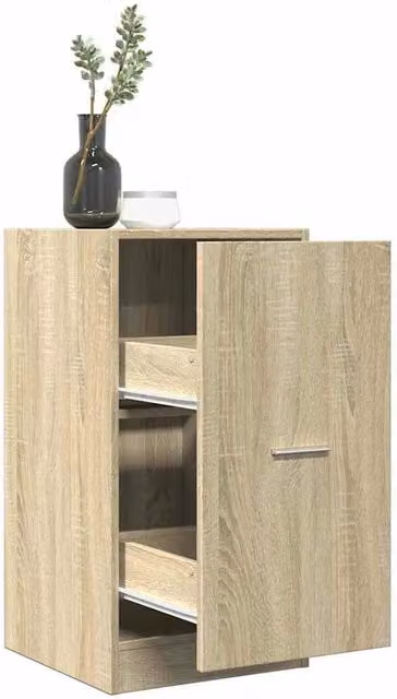 Berkfield Home Apothecary Cabinet in Sonoma Oak, Light Brown, W/D/H: 40 x 41 x 77.5 cm