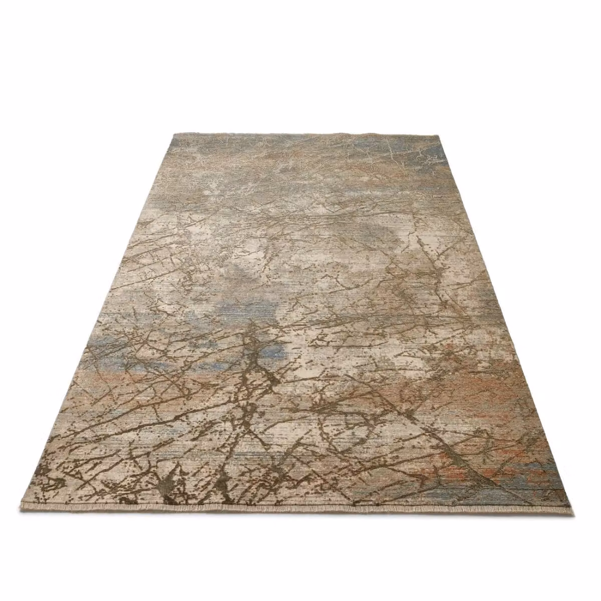 The Rug Shop UK Brown and Multicolour Modern Kilim Abstract Area Rug, W/D: 120 x 180 cm – 3