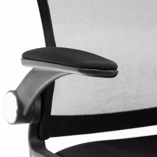 Julian Bowen Imola Modern Task Chair in Black and Silver – 4